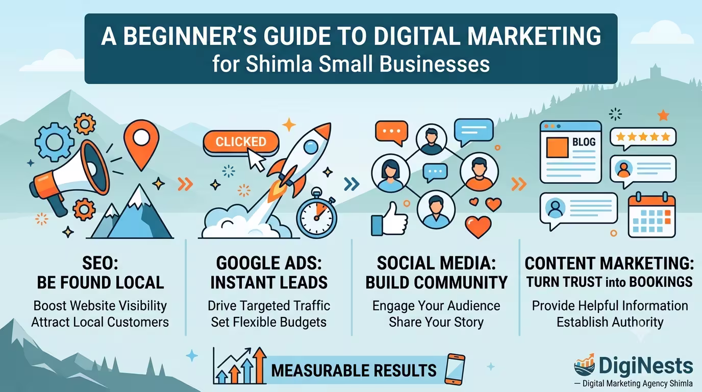 Beginner's guide to digital marketing for small businesses in Shimla